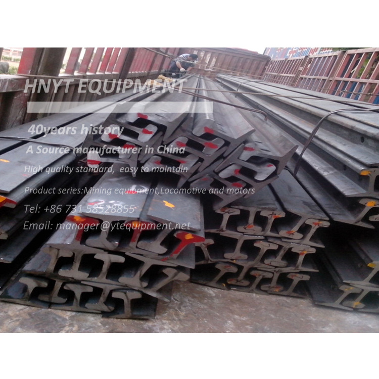 Rieles de acero del ferroRieles de 55Q el 15kg/m, Rieles de acero de 33lbs para la minería subterrán