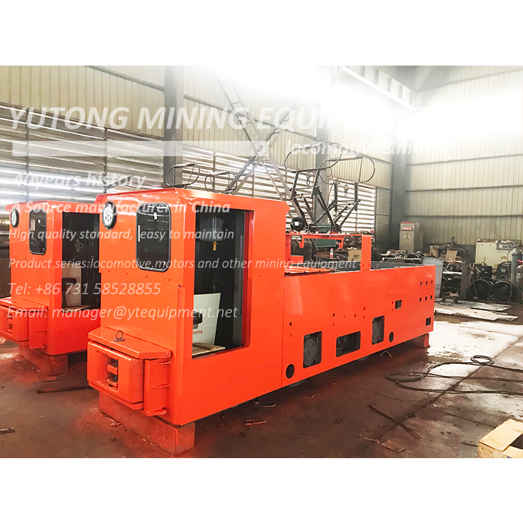 Locomotora de carro de minería subterránea CJY de 10 toneladas