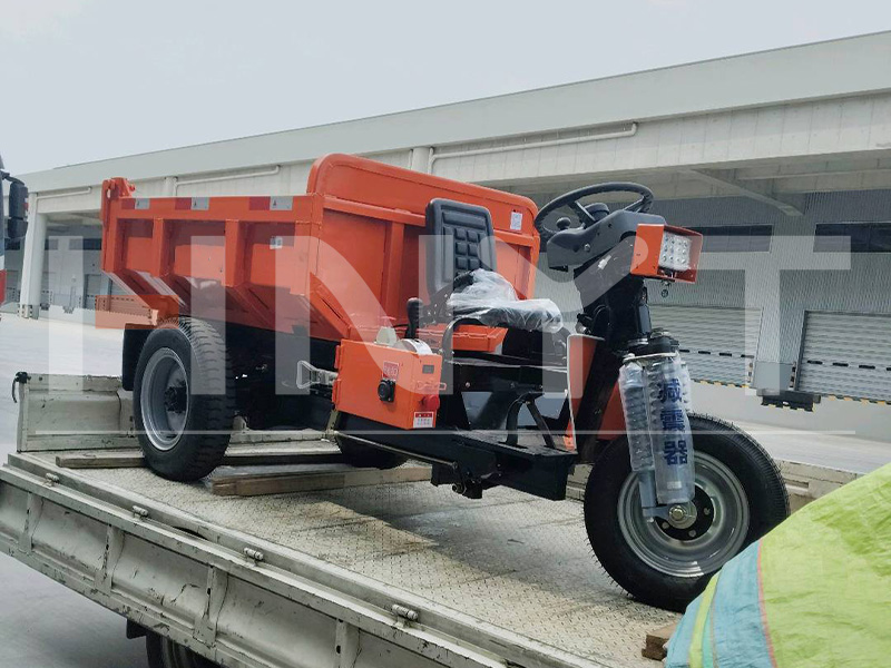 Triciclo eléctrico minero de 1 tonelada despachado tras una rigurosa inspe